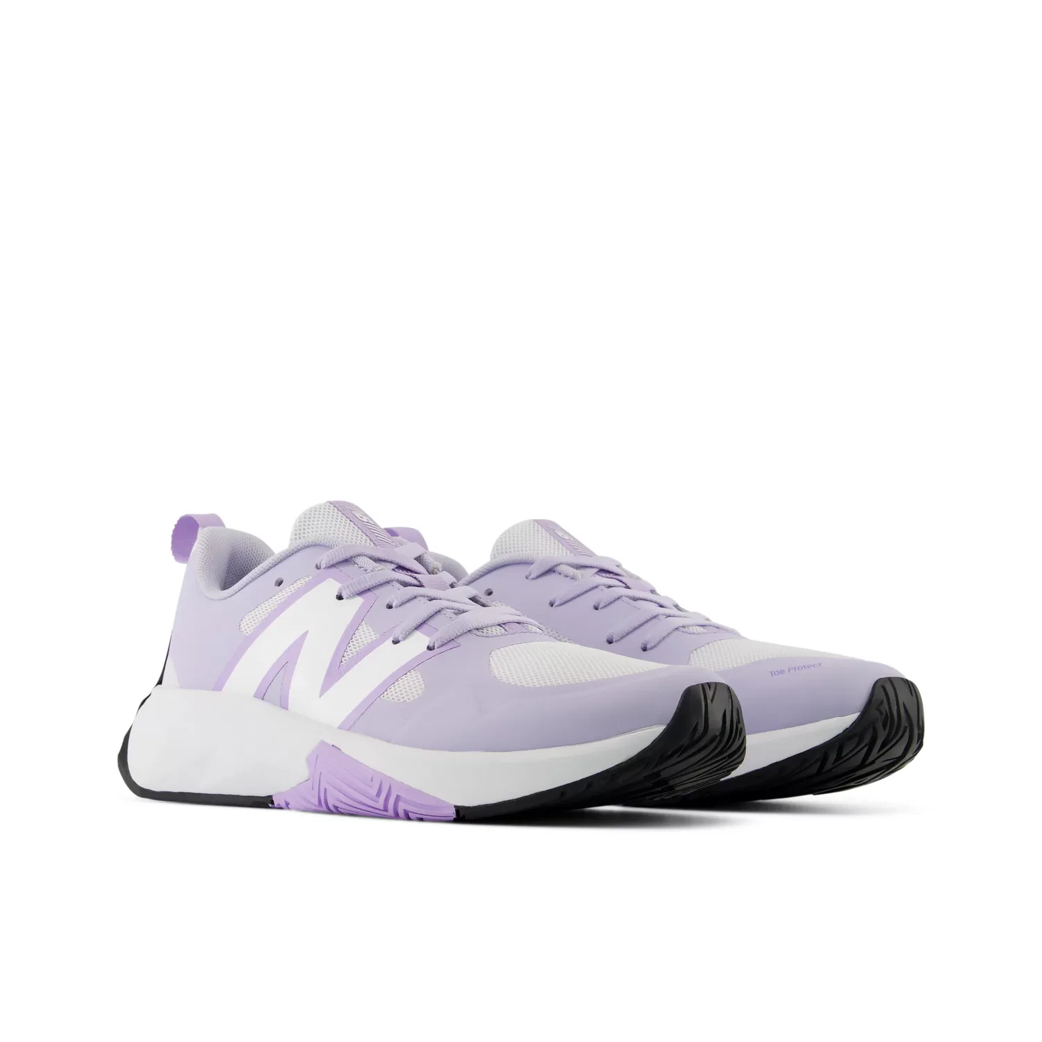 Детские кроссовки для мальчиков и девочек на шнуровке FuelCell Play New Balance, Smoked Violet With Lilac Glo And White — фото 2