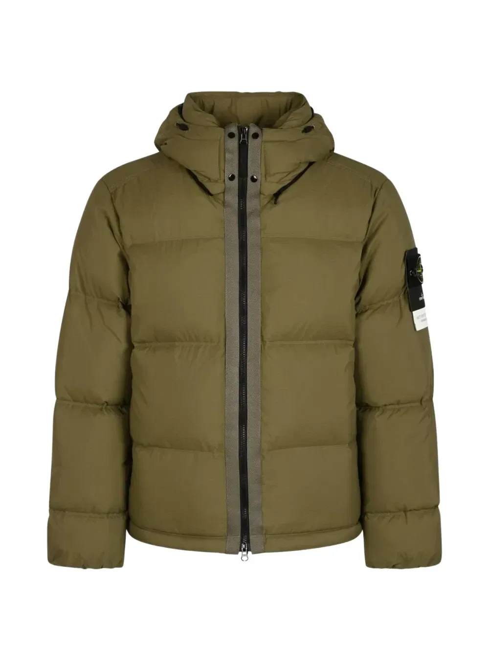 4100013 матовая куртка-пуховик из рипстопа Cordura Advanced-Fabrics Stone Island, зеленый