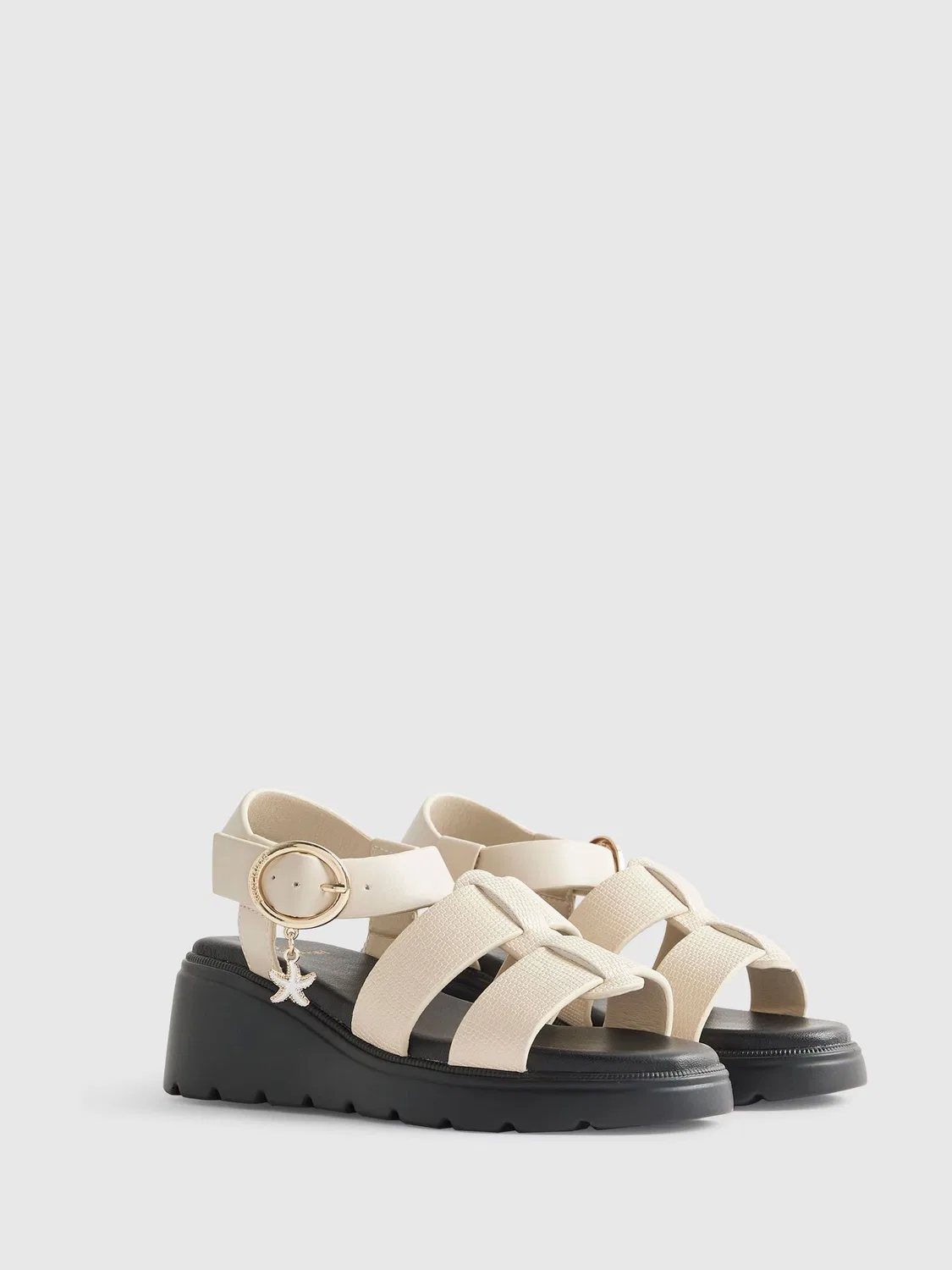 Сандалии на танкетке River Island Cream — фото 2