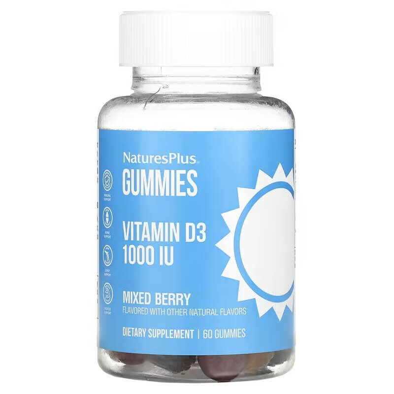 

Витамин D3 NaturesPlus 1 000 ME, 60 жевательных таблеток