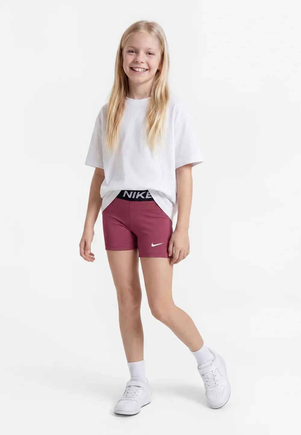 Короткие спортивные шорты унисекс Nike Performance, Pink Smoke/White