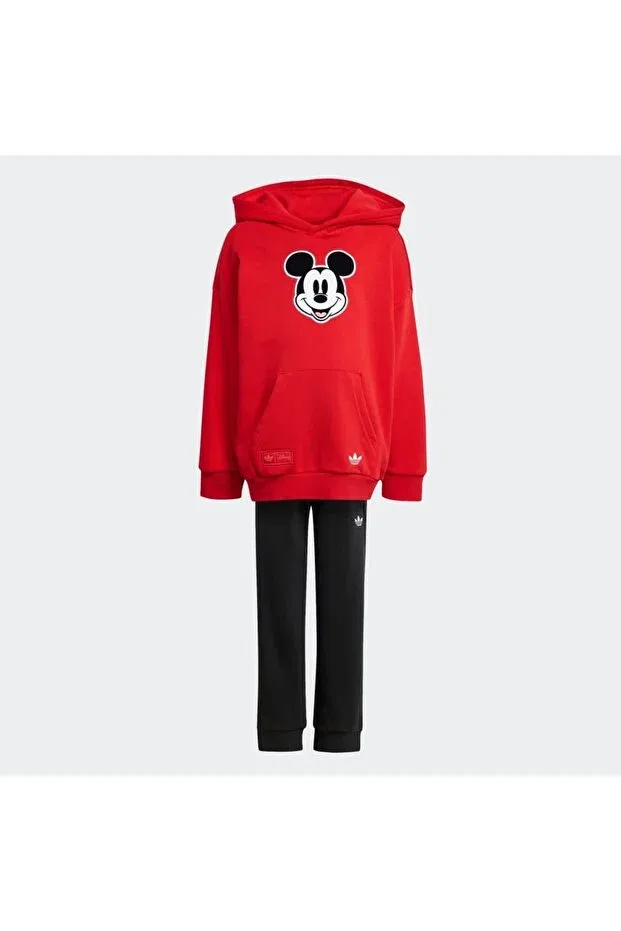 Детский спортивный костюм для девочек с принтом Basics Adidas, Red