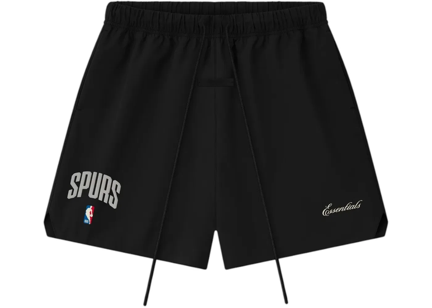 Мужские шорты с вышивкой Fear of God Essentials Short, Black
