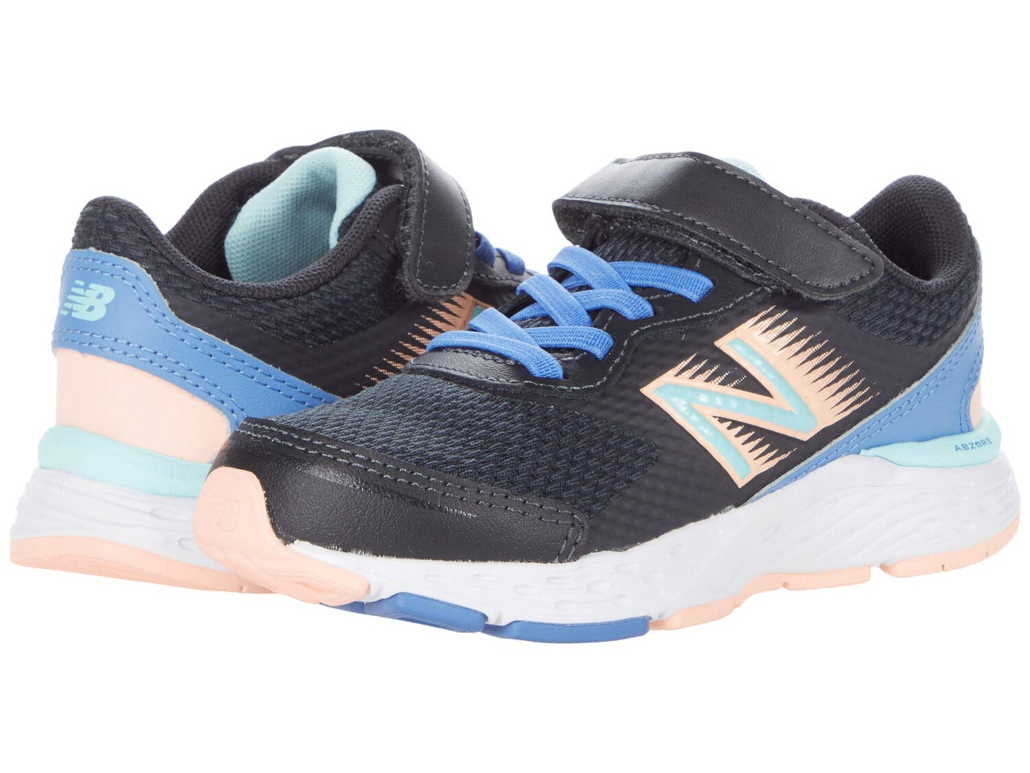 

Детские кроссовки New Balance 680v6 Bungee, черный/синий/розовый