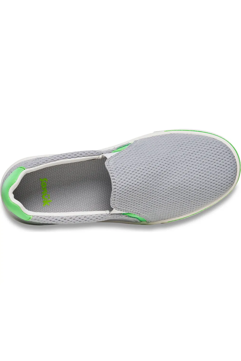 Детские кроссовки slip-on с йога-матой Sanuk Hava Snack, серый — фото 3
