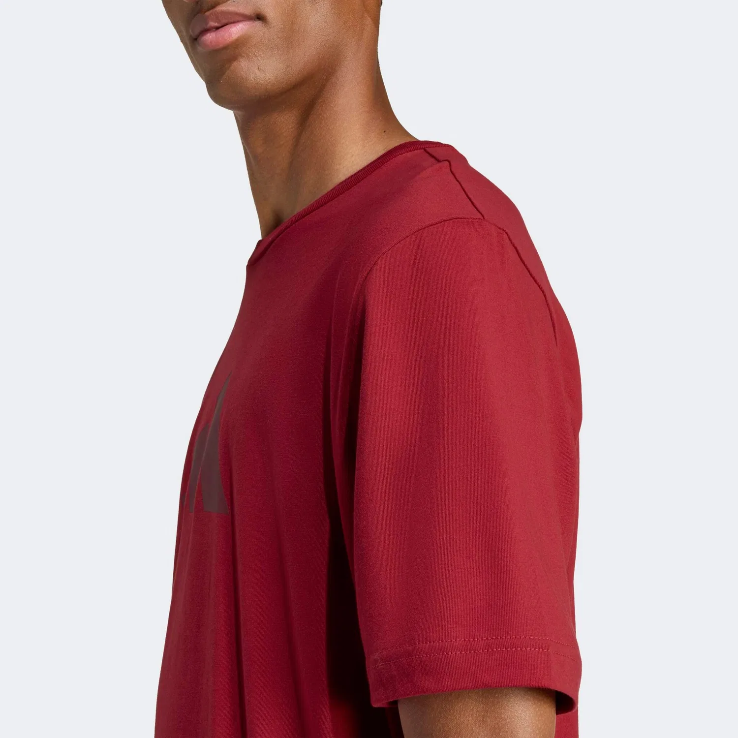 Детская футболка свободного кроя с 3-полосным логотипом Adidas Sportswear, Active Maroon — фото 3
