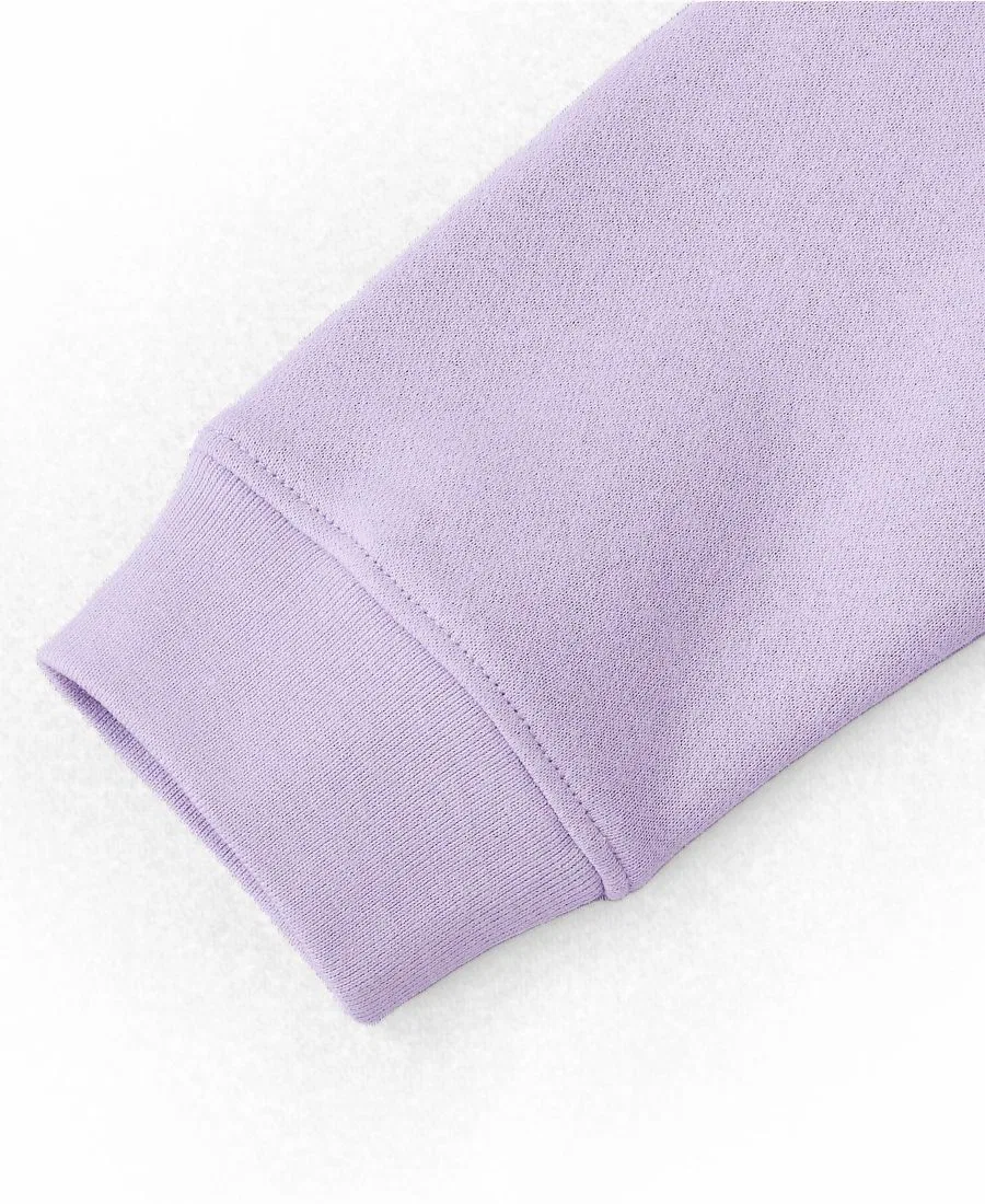 Свитшот из футера с длинным рукавом Husky Relaxed Fit Fleece Crewneck Lands' End, Lilac Breeze — фото 3