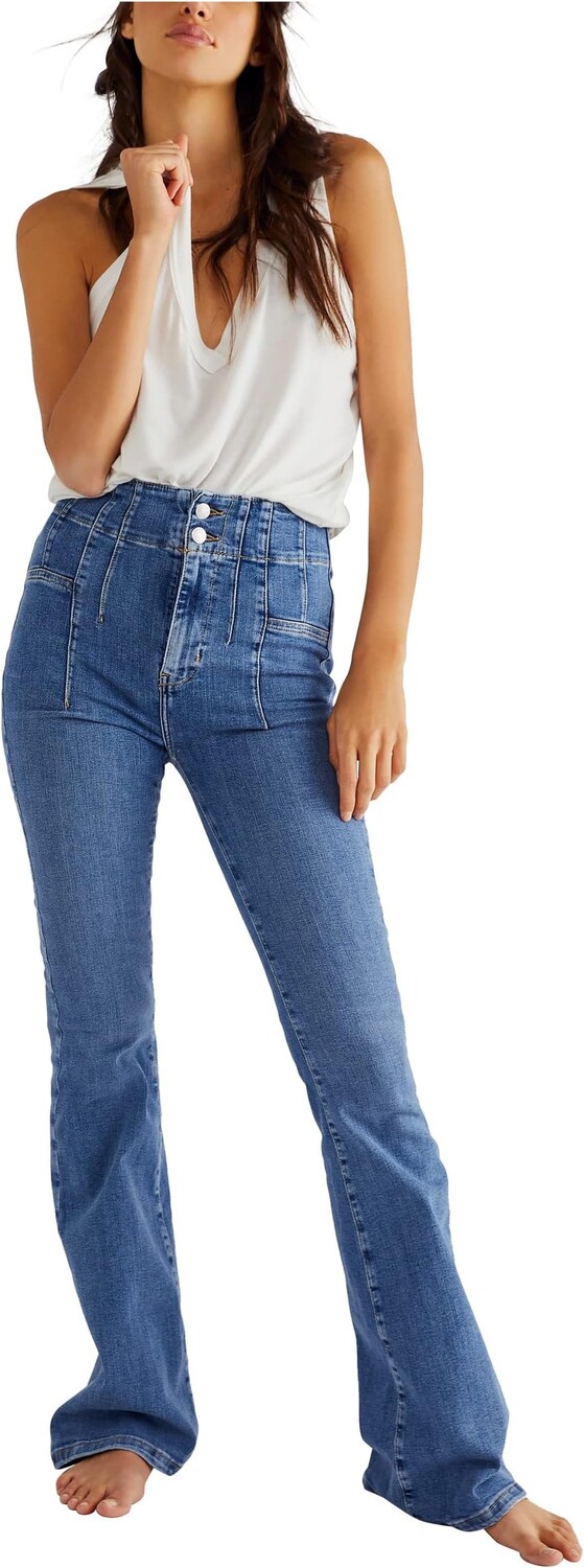 

Джинсы We The Free Jayde Flare Jeans Free People, цвет Sunburst Blue