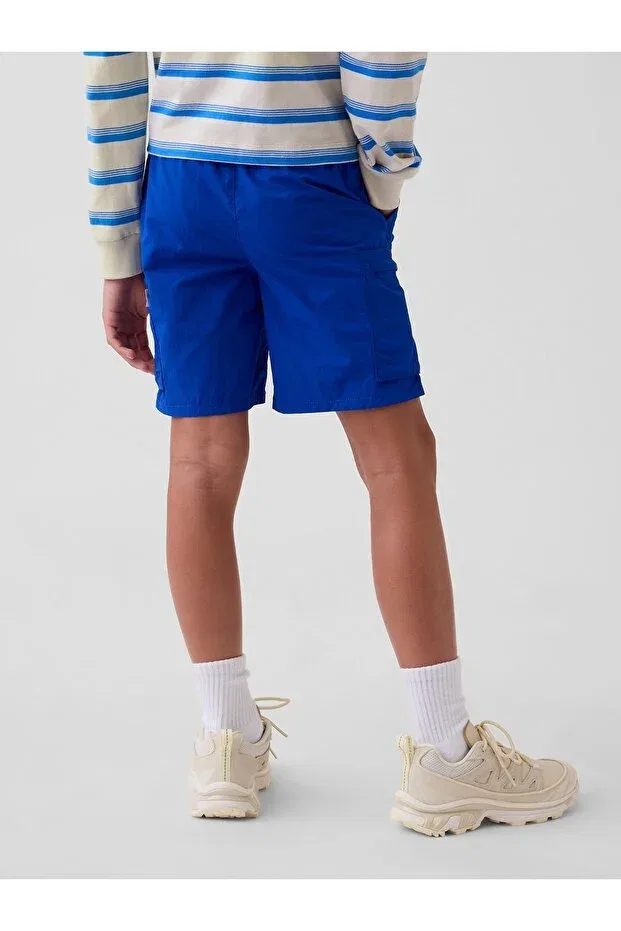 Детские шорты для мальчиков карго с быстросохнущей ткани Gap, Cobalt Blue — фото 4