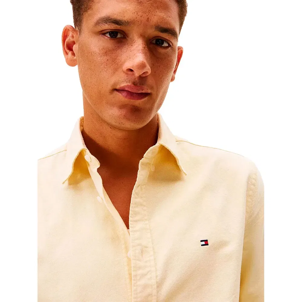 Рубашка с длинным рукавом Solid Heritage Oxford Rf Tommy Hilfiger, желтый — фото 4