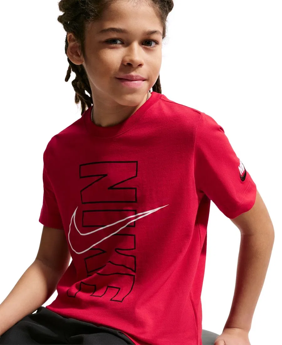 Футболка Nike Sportswear с коротким рукавом и круглым вырезом, Gym Red — фото 2