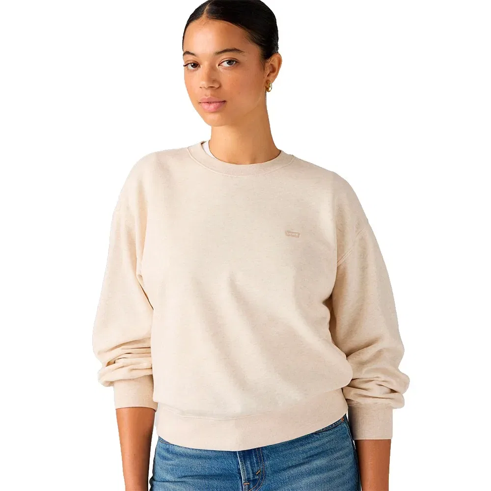 Женский свитшот хлопковый Everyday Levi's, Beige — фото 4