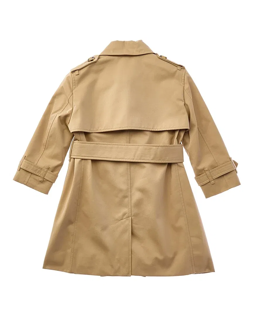 Детский тренч Burberry Trench Coat, коричневый — фото 2