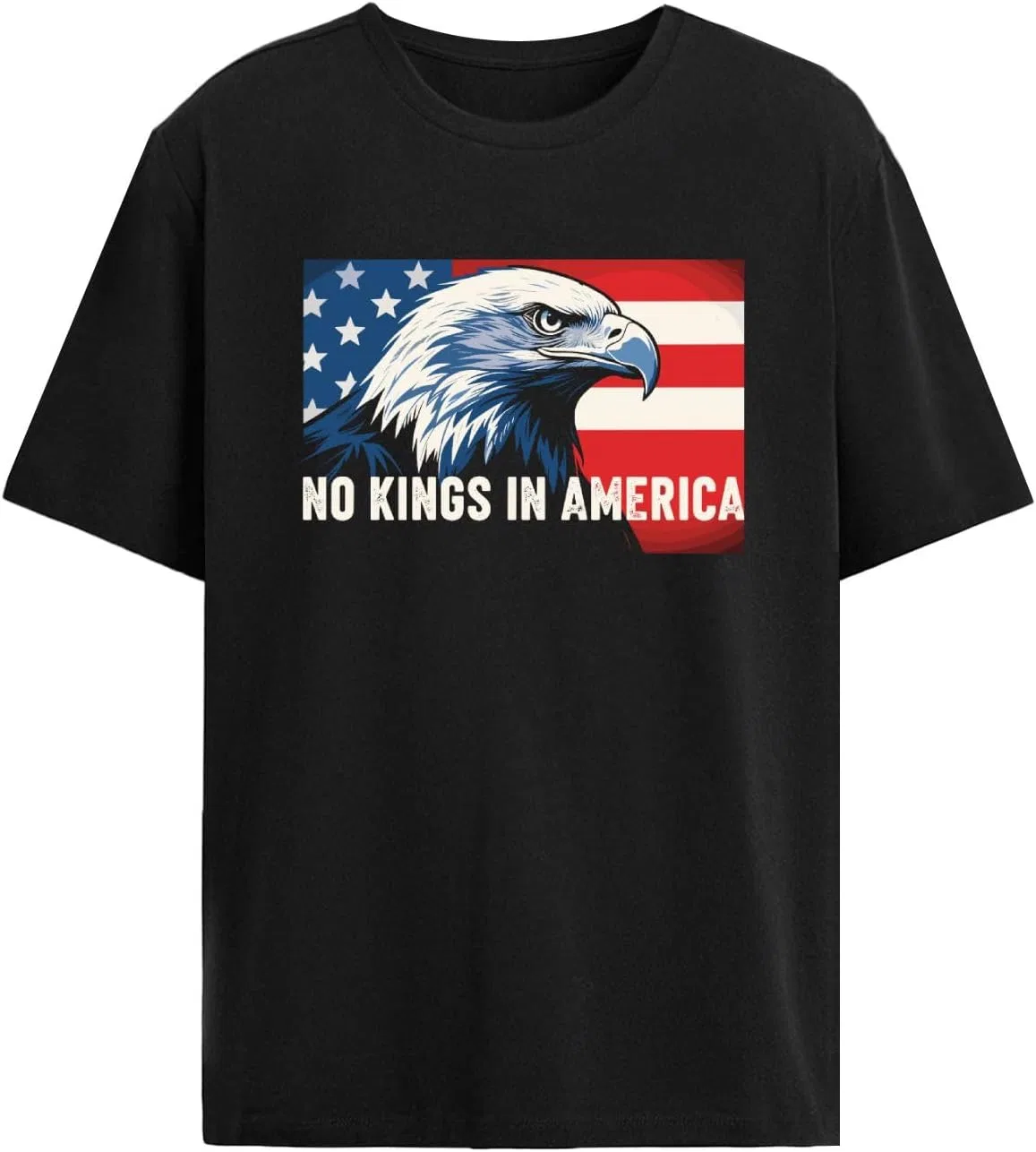 Футболка с принтом NO King in America Shirt-003, Allblack