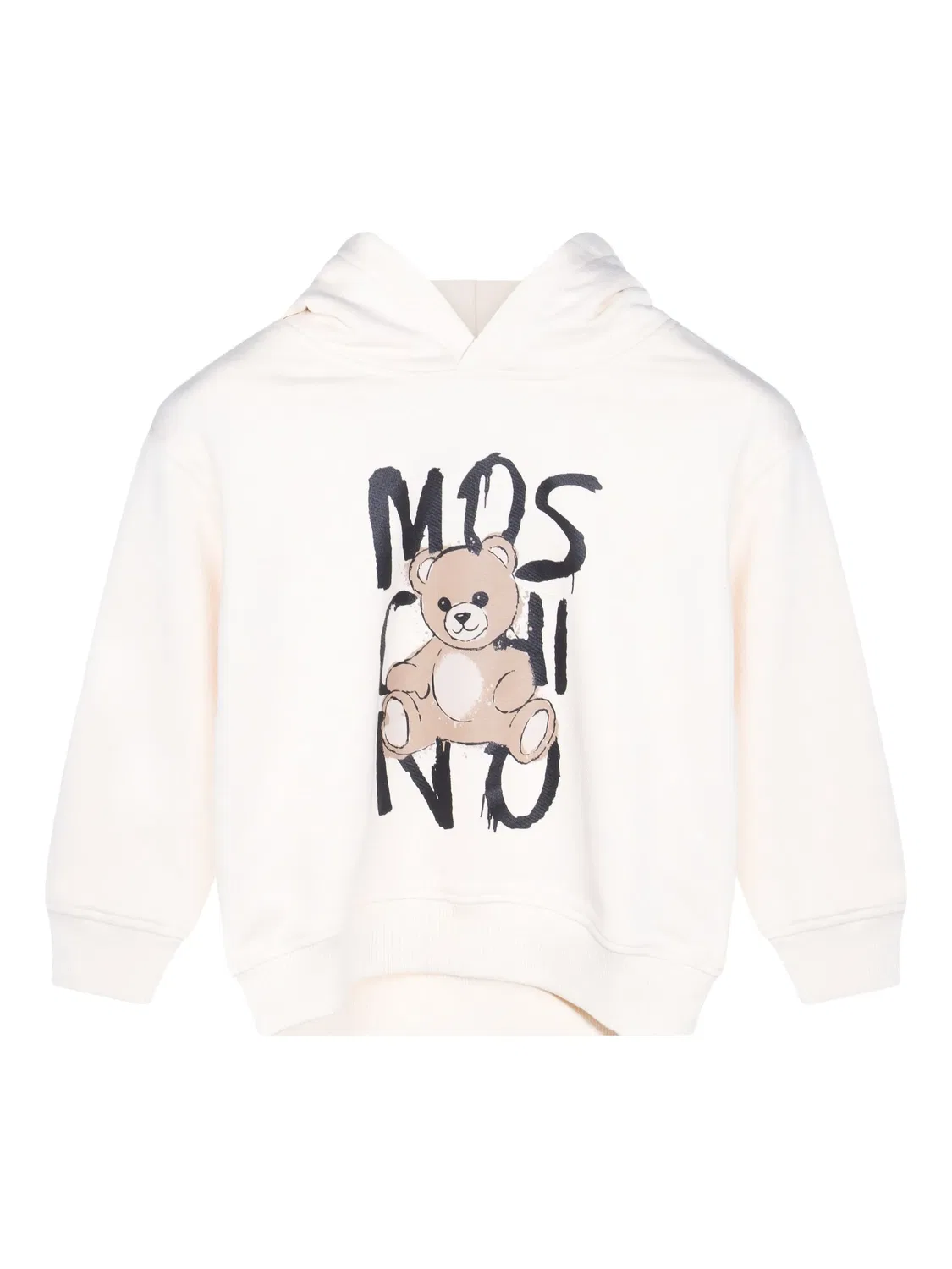 Худи с принтом медведя Moschino, белый