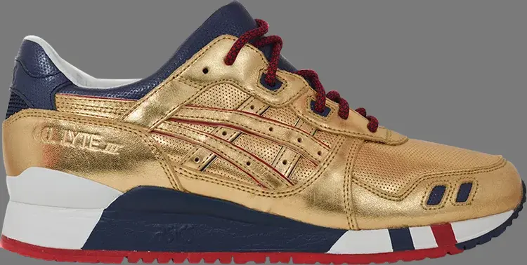 Кроссовки ronnie fieg gel lyte 3 'usa' Asics, золото — фото 2