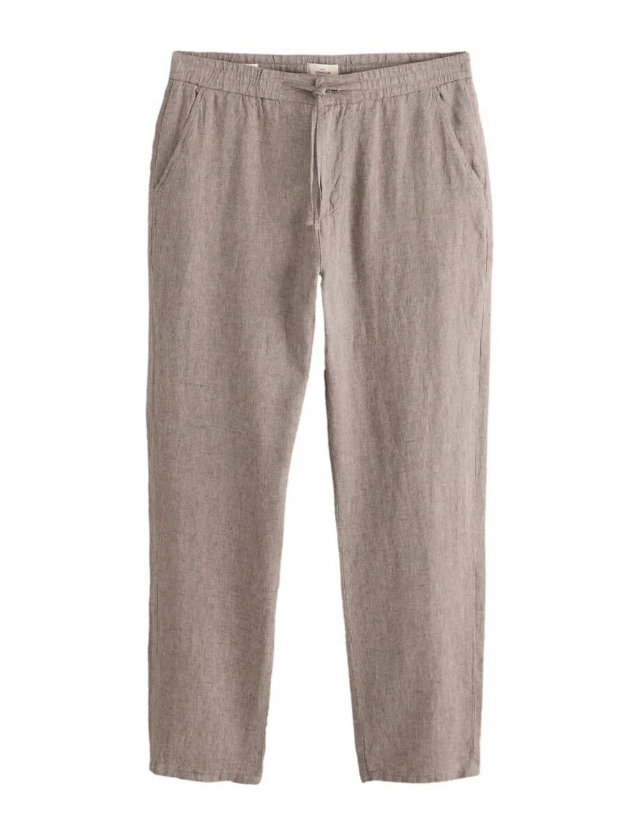 Брюки Next Regular Pants 'Signature' в бежевом цвете с пятнистым рисунком