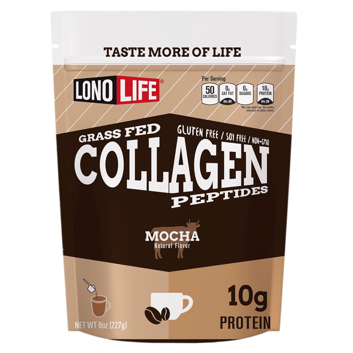 

Коллаген LonoLife Mocha Peptides, 227 гр