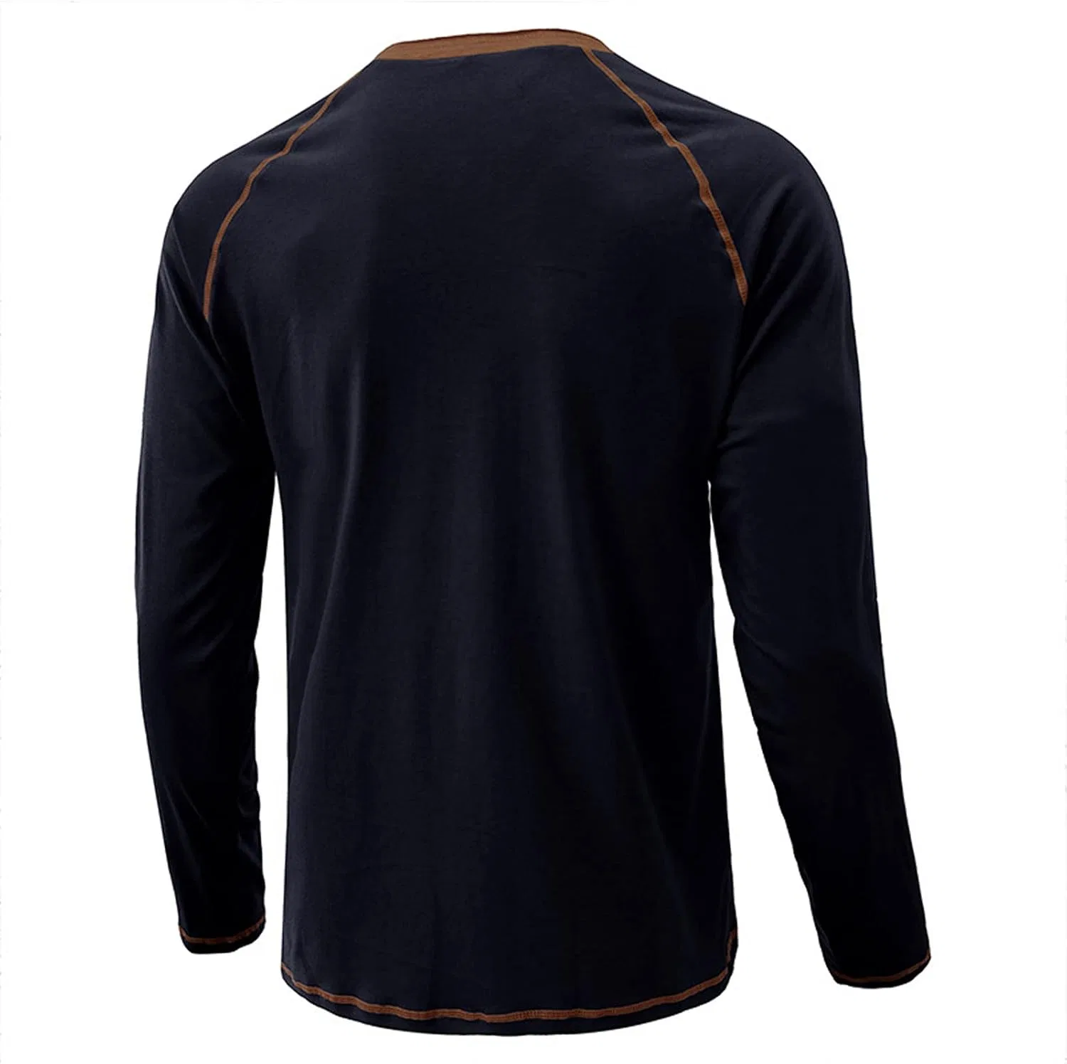Мужская легкая толстовка с четвертью пуговиц, Slim Fit, Crewneck, Blue — фото 4