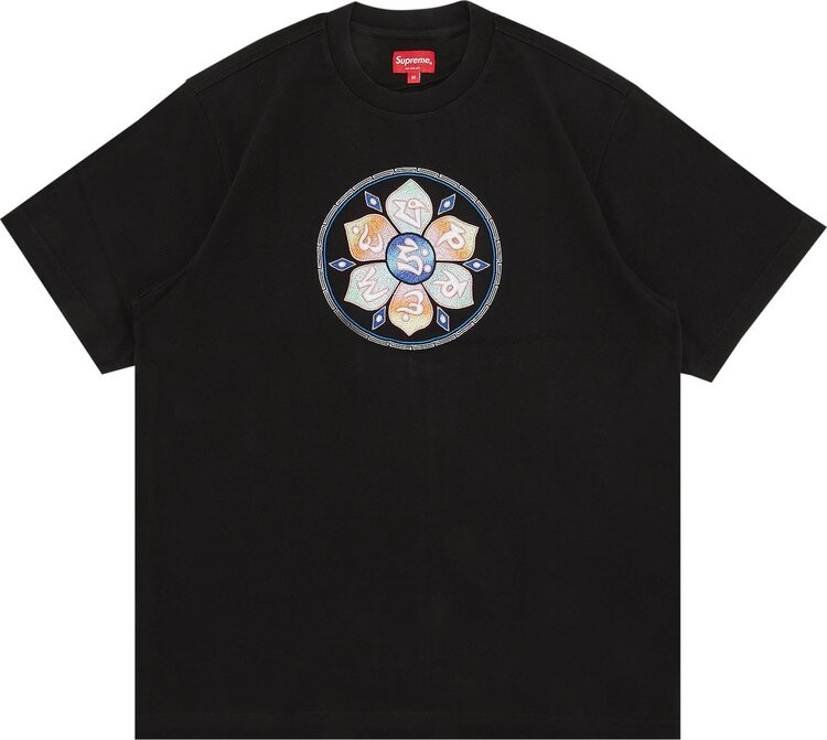 

Футболка Supreme Lotus Short-Sleeve Top 'Black', черный