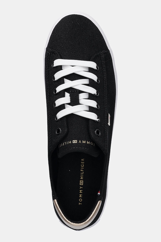 Кроссовки Vulc Canvas на шнурках Tommy Hilfiger, черный — фото 4
