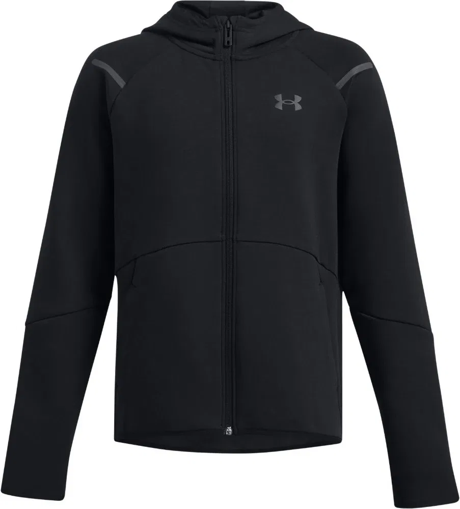 Флисовый пуловер с длинным рукавом Ua B Unstoppable Flc Fz Under Armour, черный