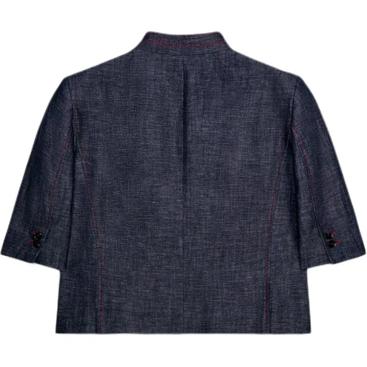 Женский деловой костюм со стойкой Indigo ZARA, Indigo — фото 3
