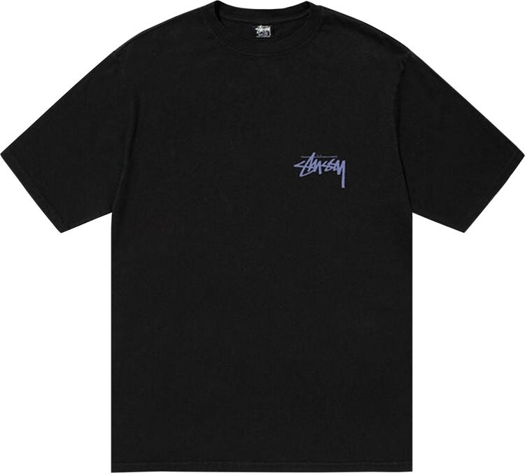

Футболка Stussy Skate Posse Pigment Dyed Tee 'Black', черный