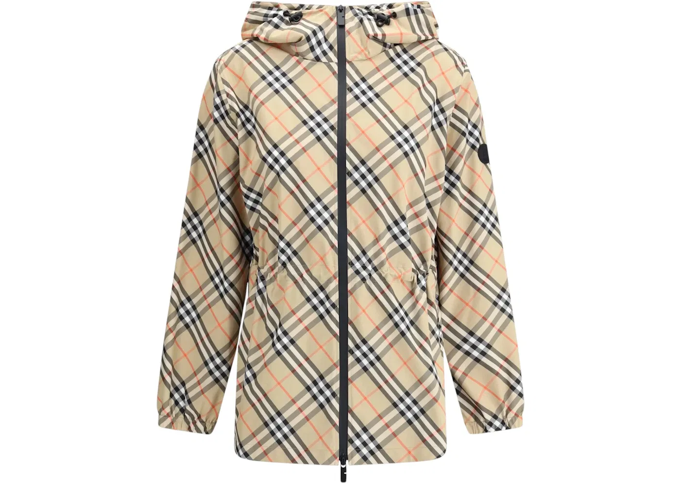 Женская куртка с клетчатым принтом Burberry, Sand