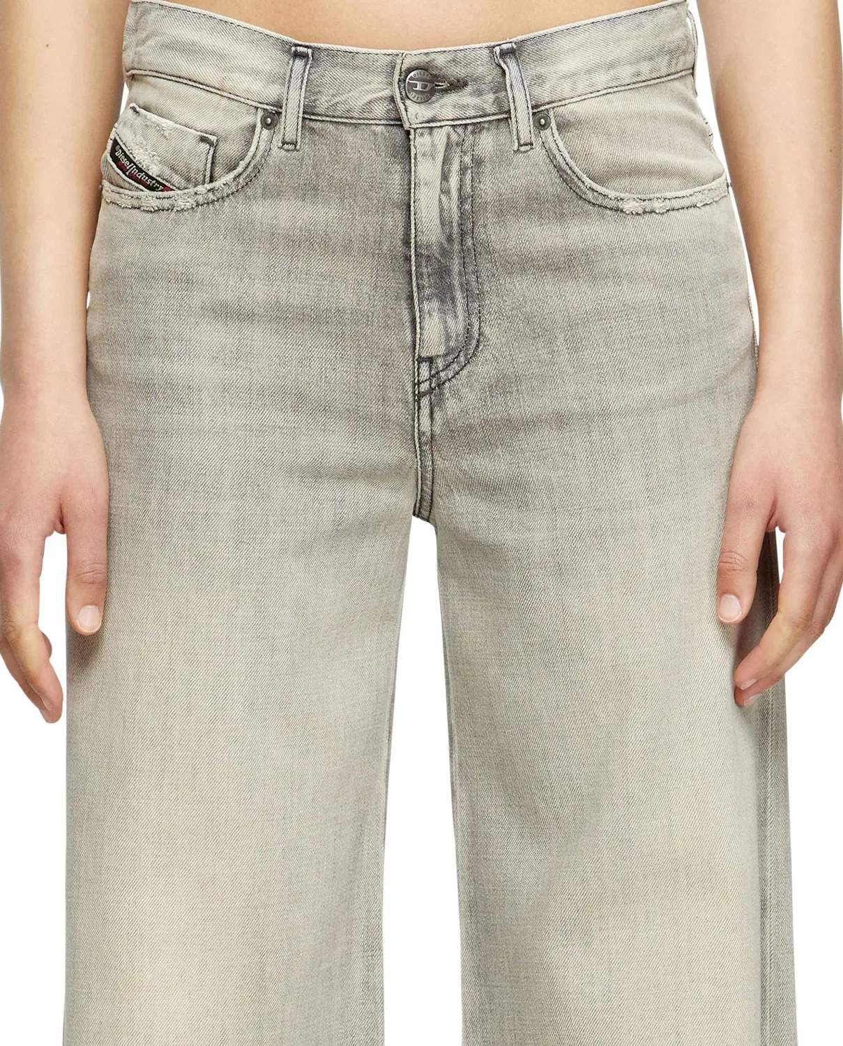 Женские джинсы-клеш с высокой талией Vaquero Campana Diesel, Gris — фото 3