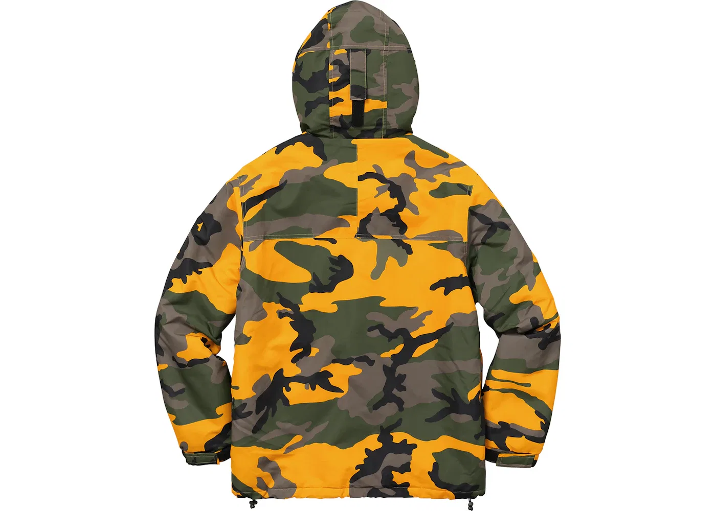 Мужское худи на молнии с капюшоном Pullover Supreme, Yellow Camo — фото 2