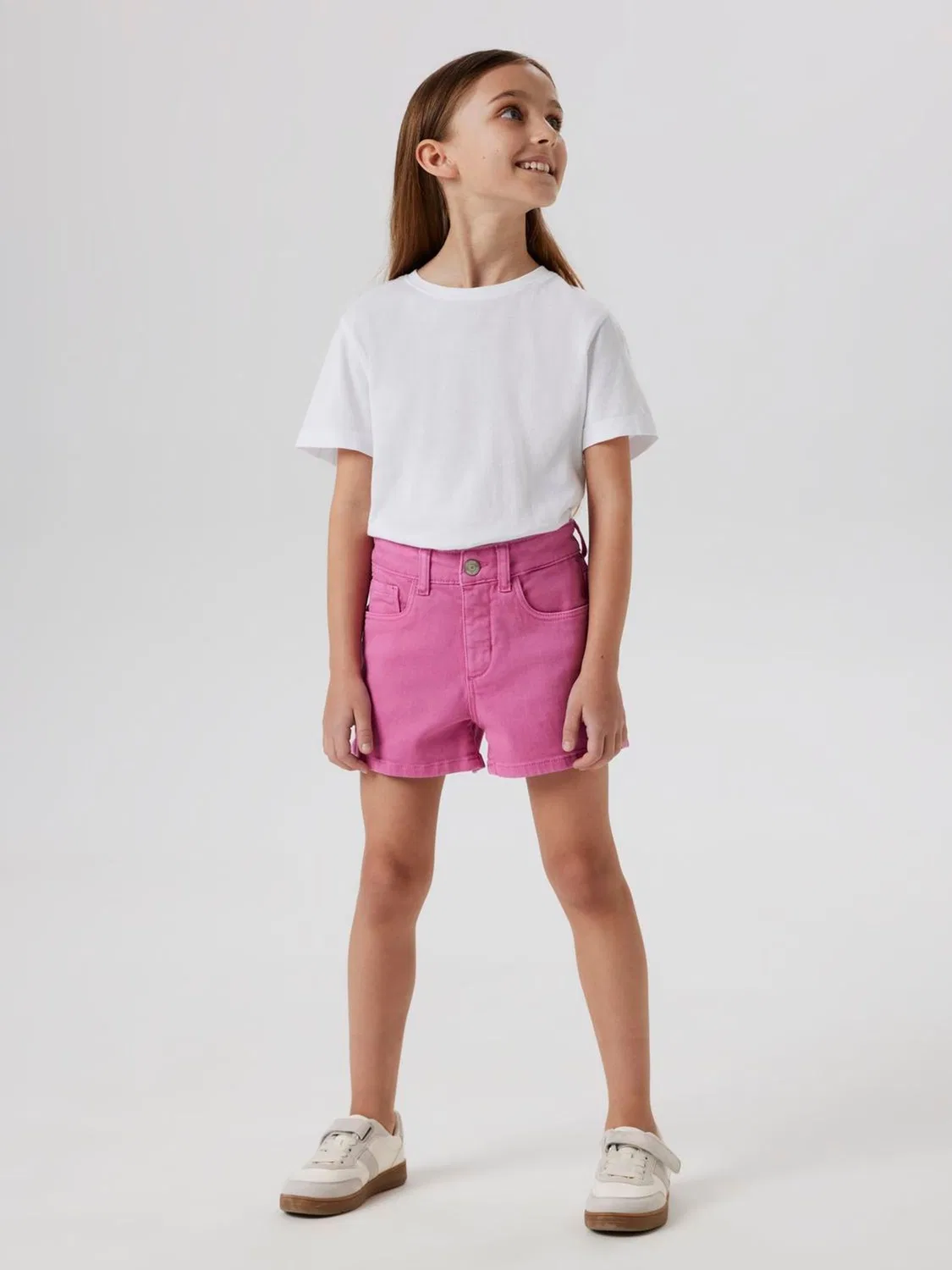 Шорты джинсовые Mom Fit Name It, розовые