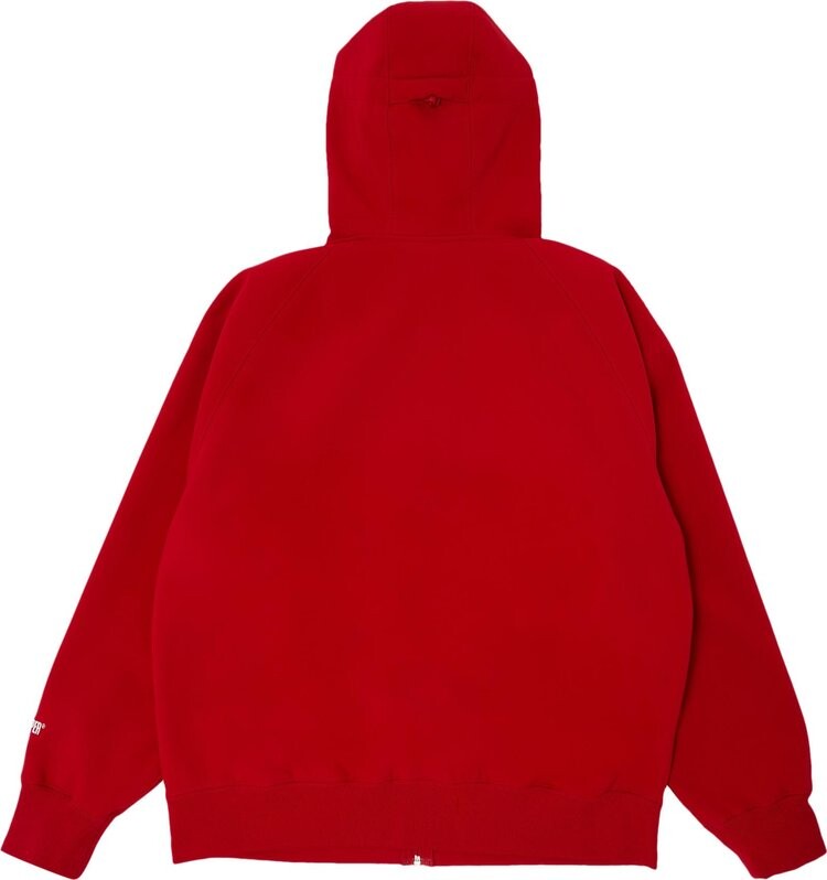 Толстовка Supreme x WINDSTOPPER Zip Up Hooded Sweatshirt 'Red', красный — фото 3