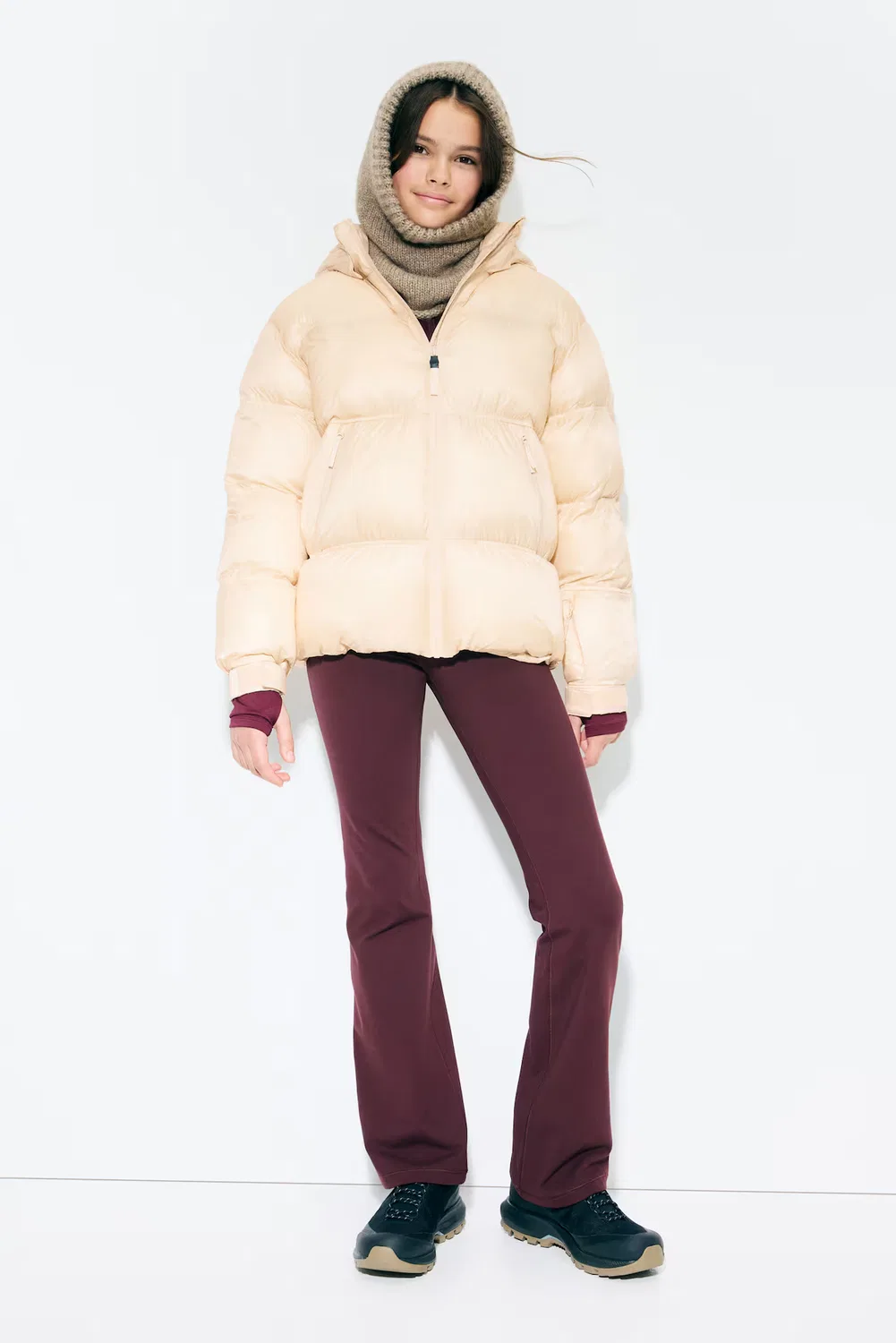 Пуховая куртка с термоизоляцией H&M, Beige — фото 2