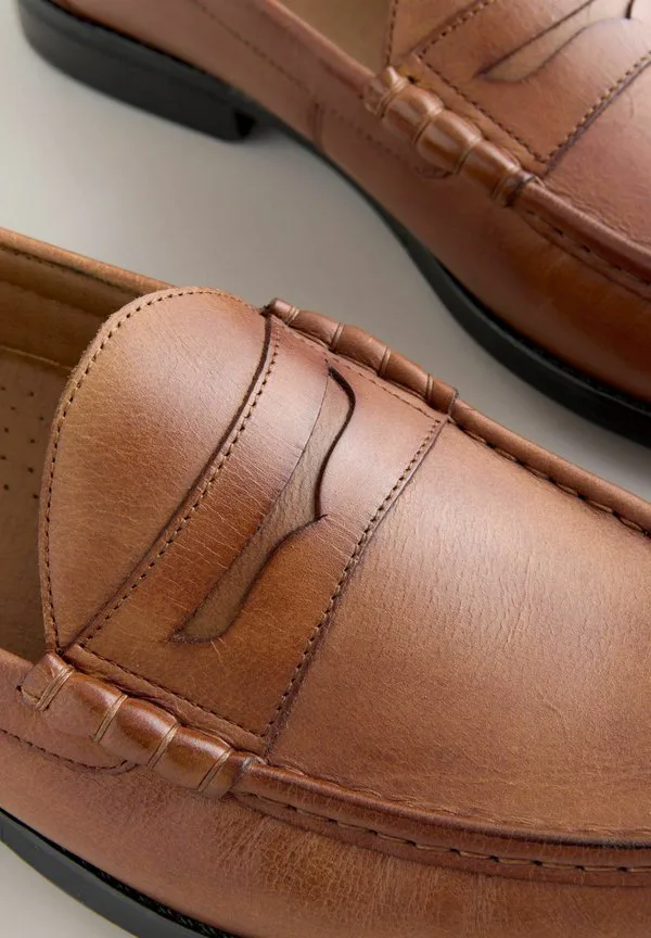 Свободные лоферы без шнурков Next, Tan/Brown — фото 4