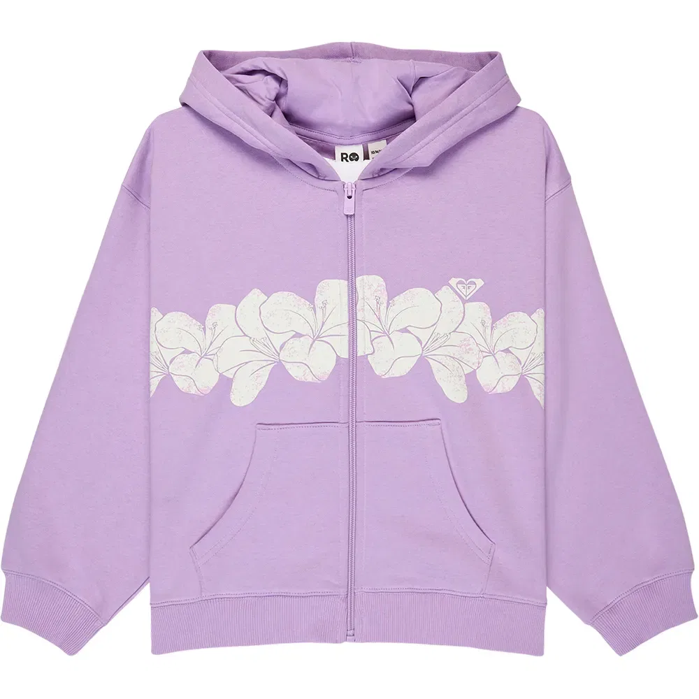 Свитшот на молнии Midnight Hike Brushed Roxy, фиолетовый