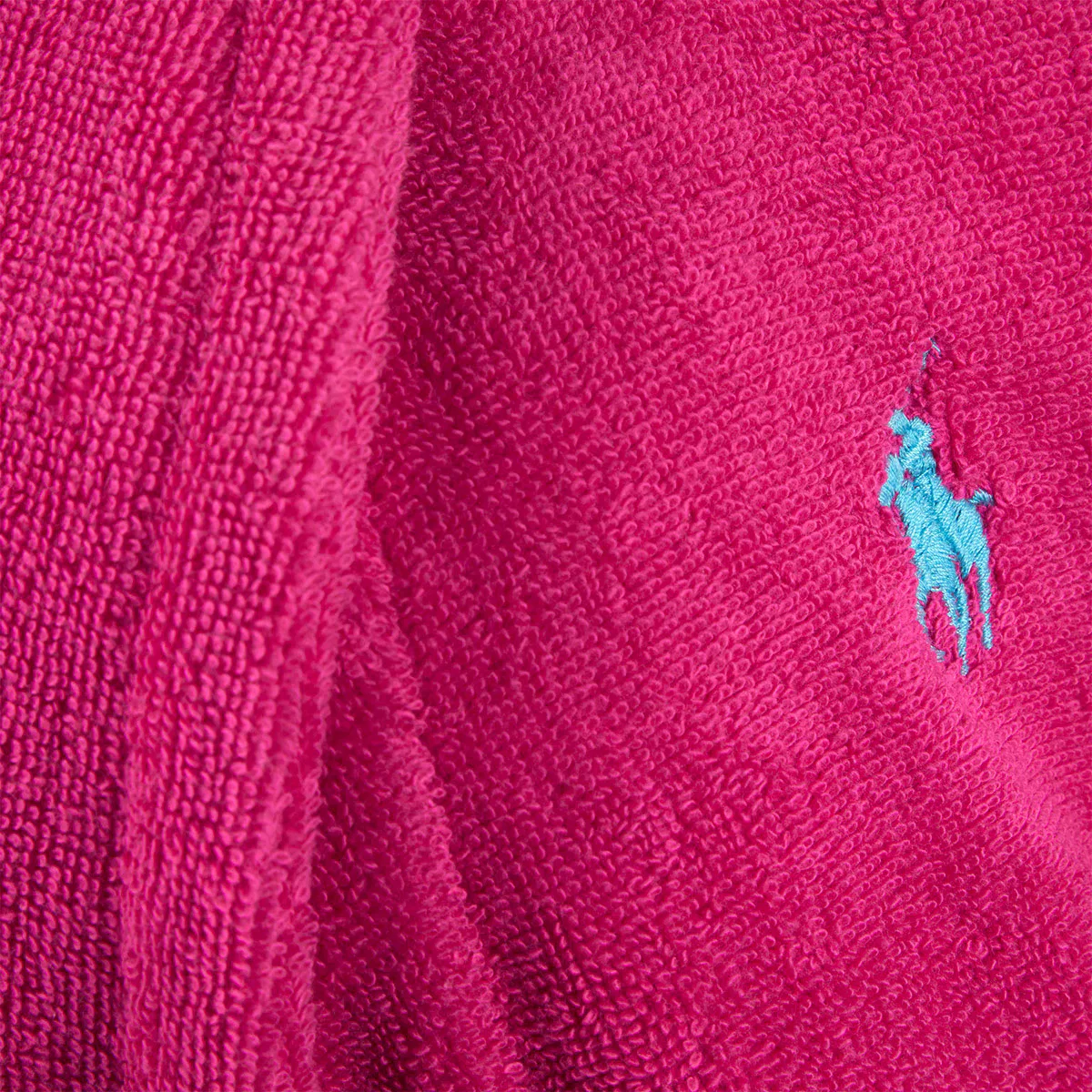 Халат из хлопка, 450 Gr/m2 Polo Player 24, Ralph Lauren Home, фуксия — фото 2