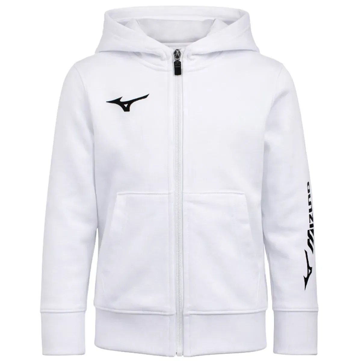 Толстовка Mizuno белая с длинным рукавом, Цвет: White