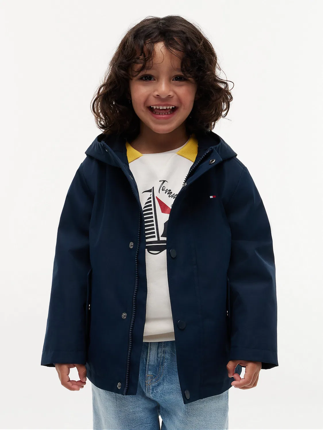 Куртка Tommy Hilfiger межсезонья, синий — фото 3