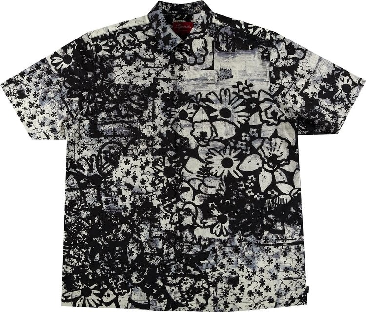 

Рубашка Supreme x Christopher Wool Short-Sleeve Shirt 'Black', черный