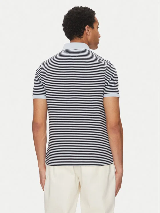 Поло regular fit Tommy Hilfiger, темно-синий — фото 3
