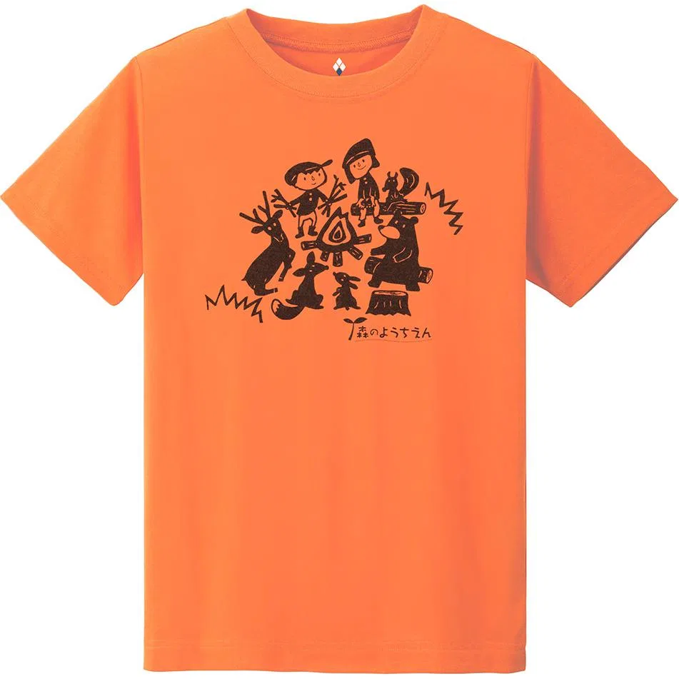 Детская футболка с коротким рукавом MONTBELL, Orange
