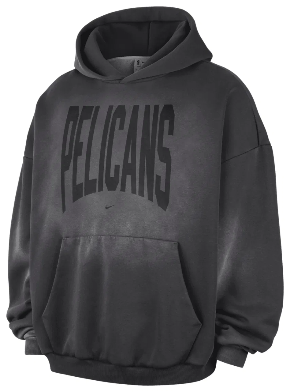 Мужское утепленное худи Nike Pelicans Wash, серый
