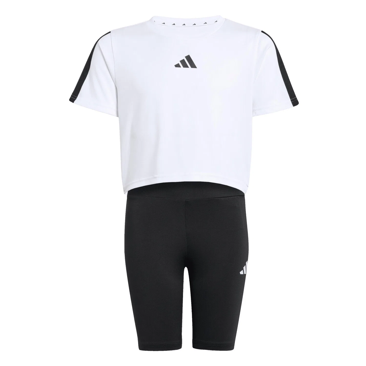 Детский спортивный комплект с принтом 3-Streifen Adidas, Weiss