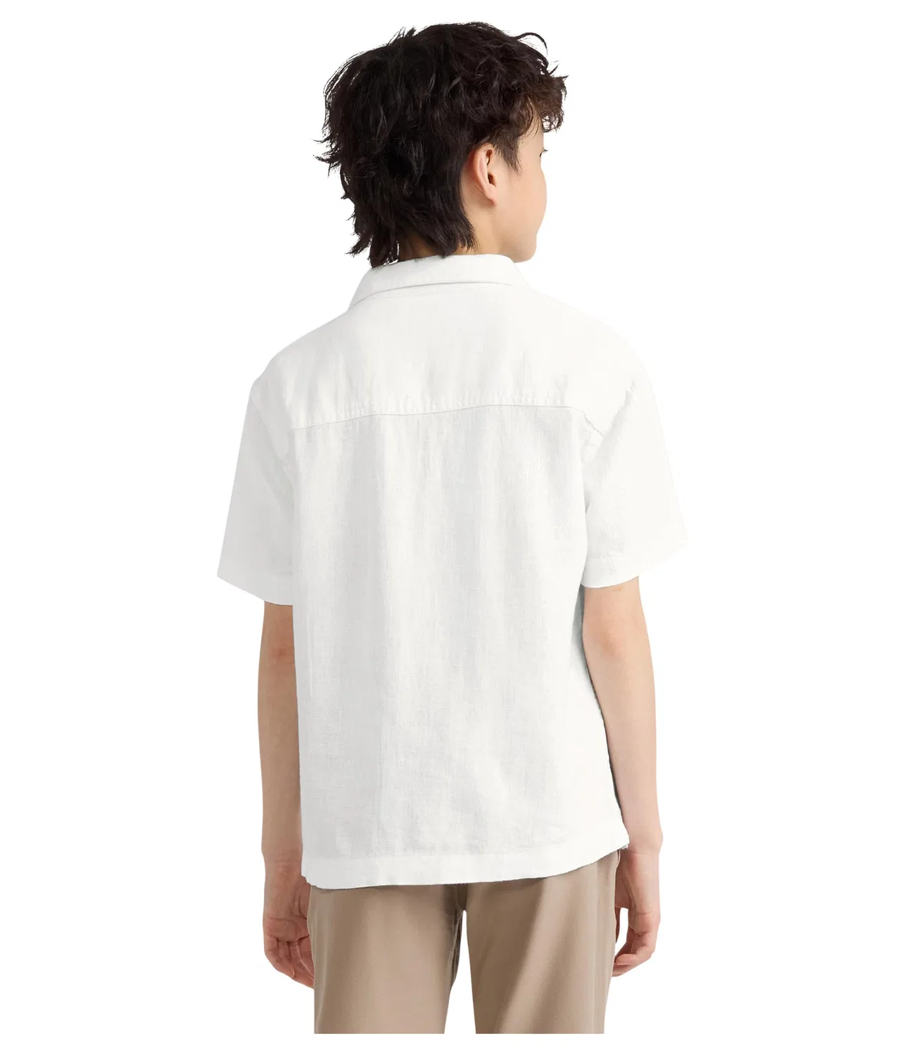 Льняная походная рубашка (для детей постарше) Abercrombie Kids, Bright White — фото 3