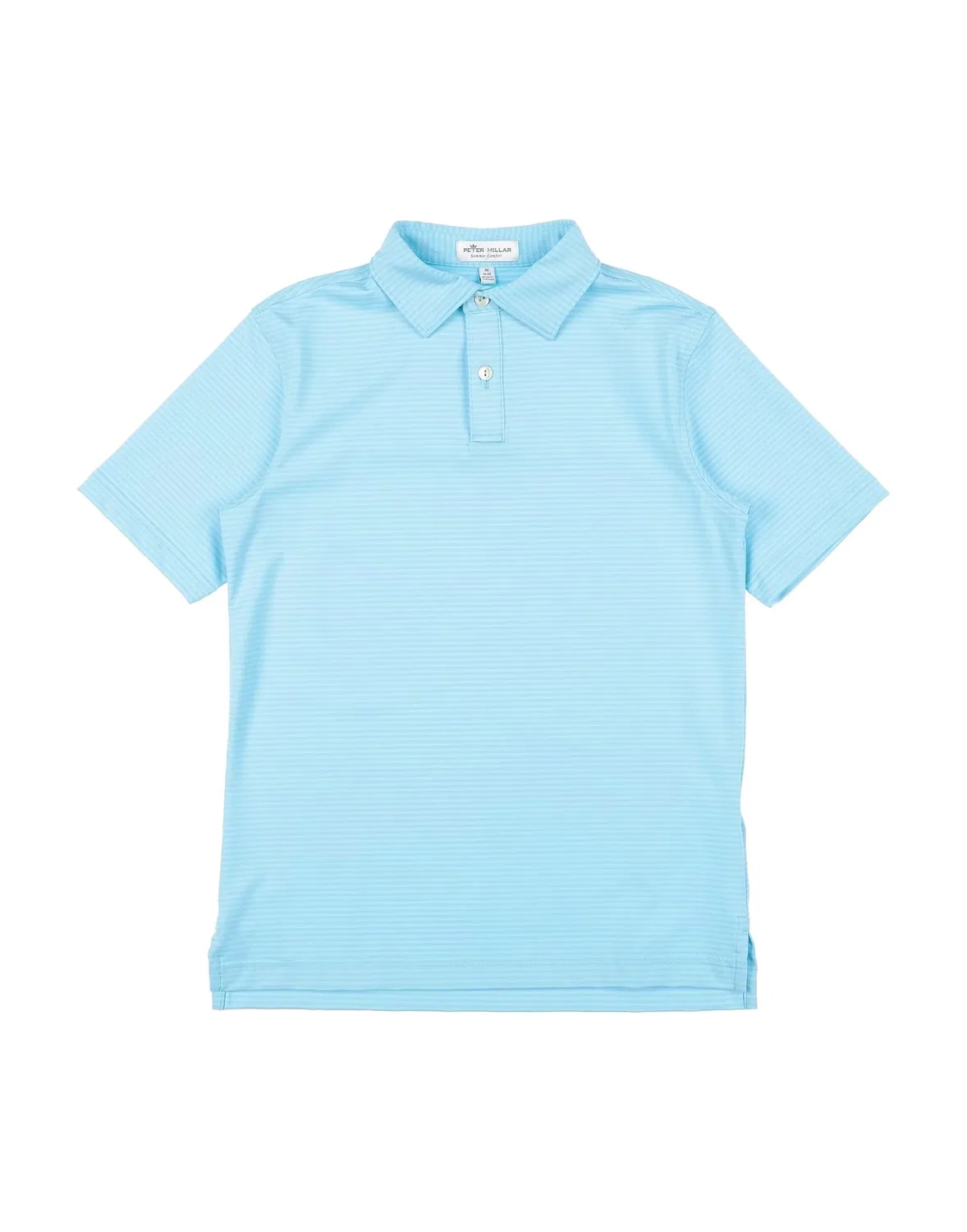 Детская рубашка-поло с коротким рукавом Peter Millar, светло-голубой