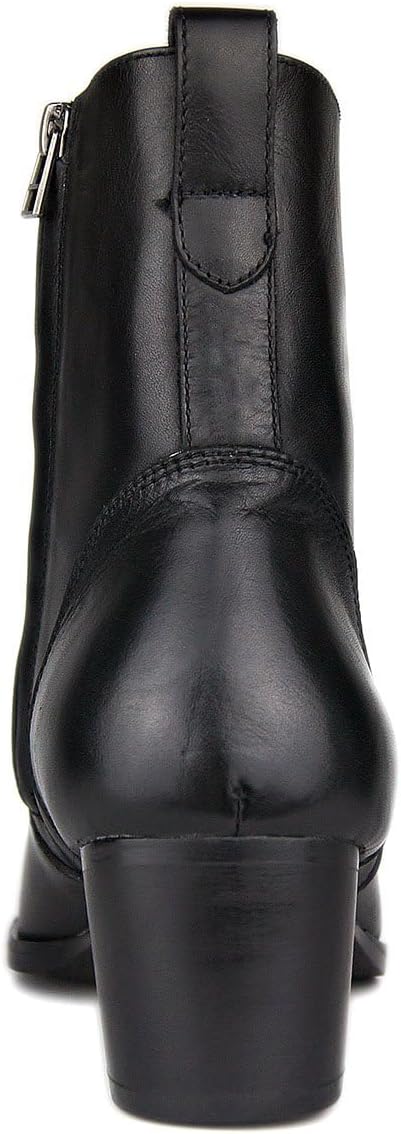 Мужские кожаные ботинки OSSTONE Chukka Дизайнерские ботинки из телячьей кожи Повседневные туфли на каблуке на молнии OS-JY002-Black-Calfskin-US — фото 2