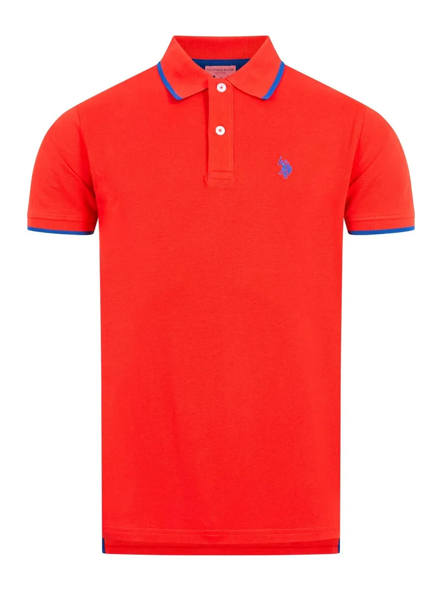 Футболка U.S. POLO ASSN. неоново-красного цвета
