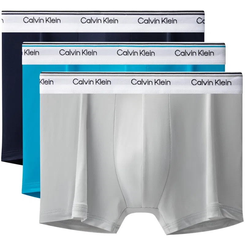 Мужские боксеры-слипы Calvin Klein, Navy Blue/Lake Blue/Heather Gray