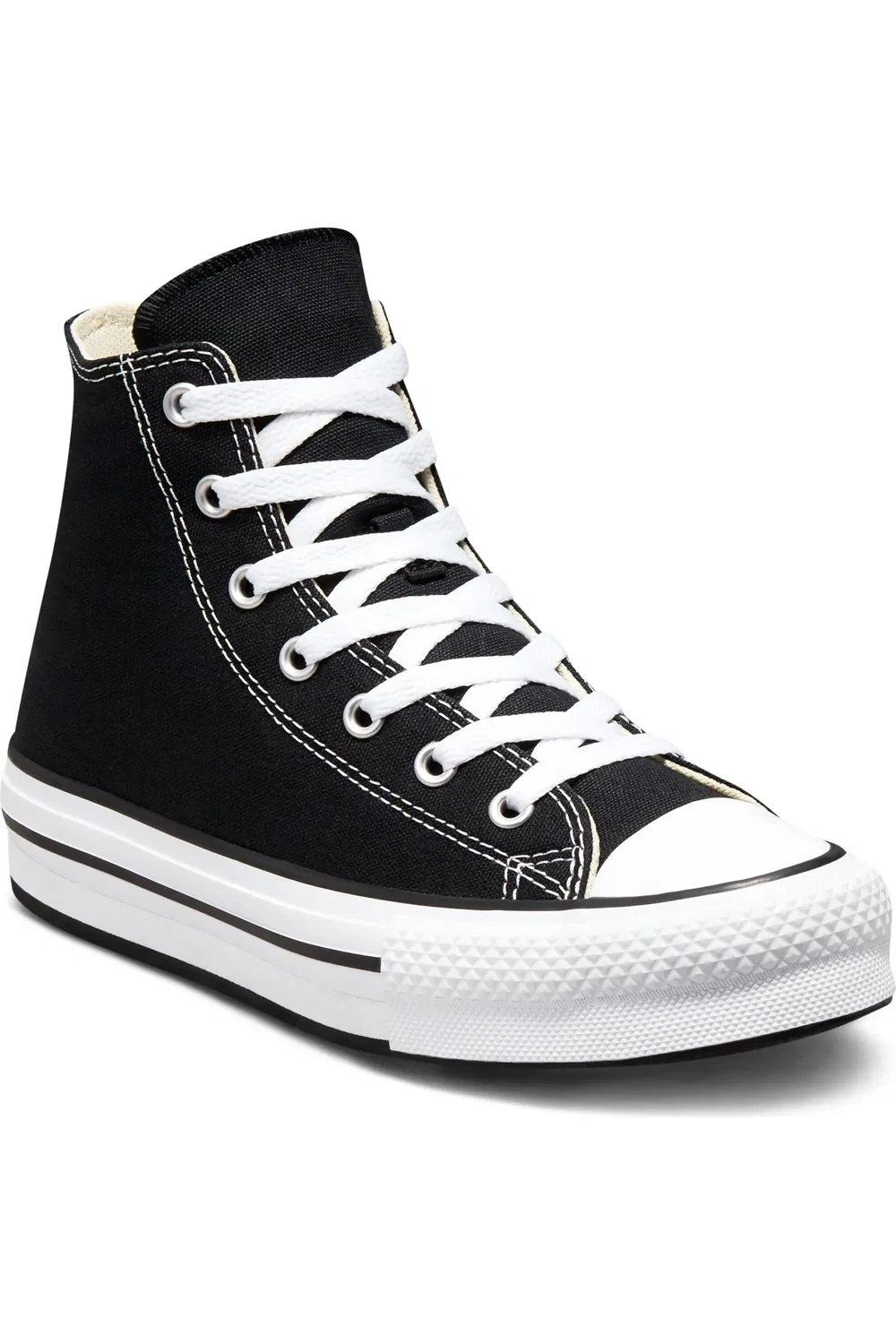 Кеды детские высокие на платформе EVA Chuck Taylor All Star EVA Lift Converse, черный/белый/черный